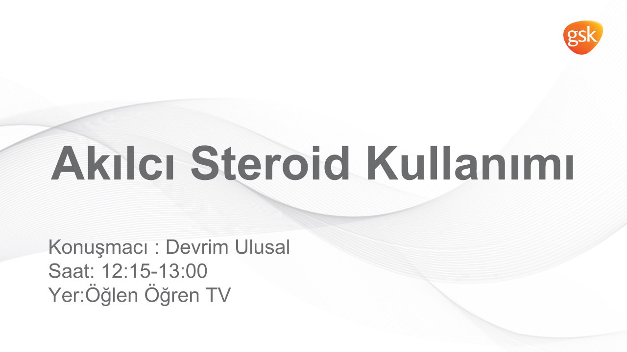 07.11.2018 tarihinde Akılcı Steroid Kullanımı başlıklı programımız Öğlen Öğren TV ekranlarından canlı yayınlanacaktır