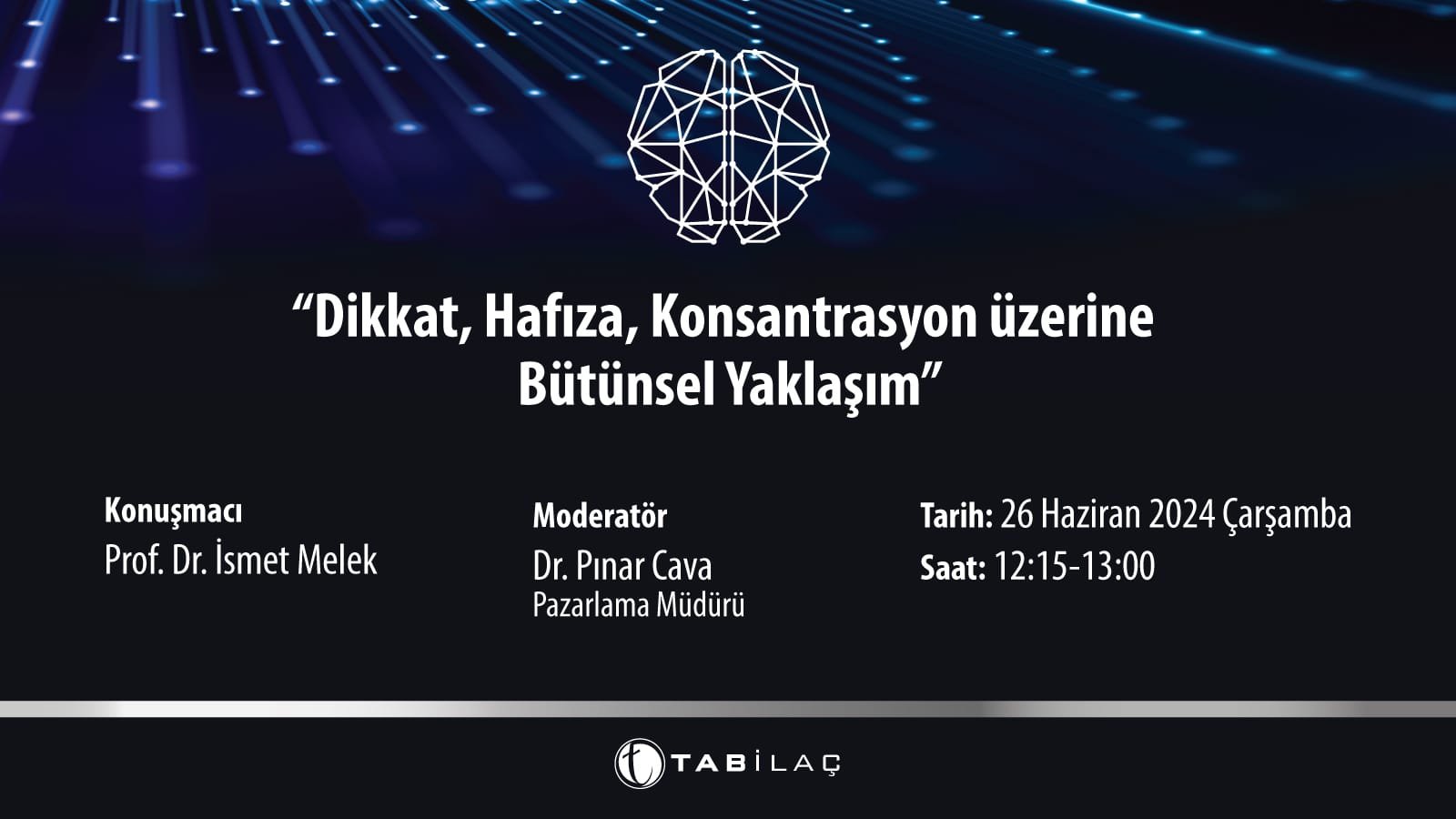 26.06.2024 tarihinde Dikkat, Hafıza, Konsantrasyon Üzerine Bütünsel Yaklaşım başlıklı programımız Öğlen Öğren TV ekranlarından canlı yayınlanacaktır