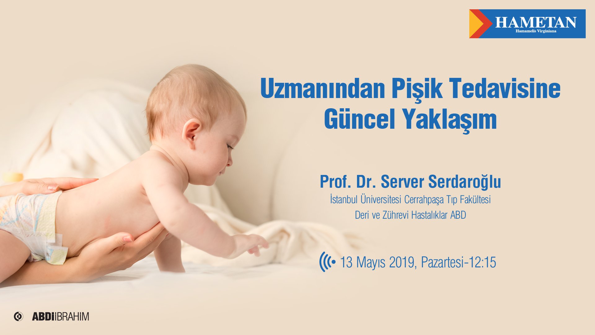 13.05.2019 tarihinde Uzmanından Pişik Tedavisine Güncel Yaklaşım başlıklı programımız Öğlen Öğren TV ekranlarından canlı yayınlanacaktır