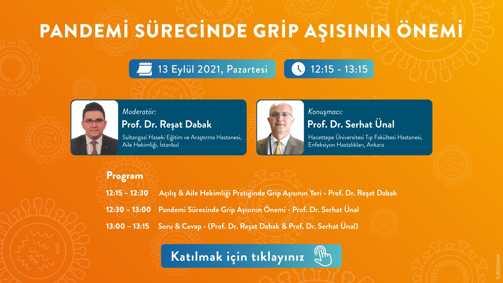 13.09.2021 tarihinde Pandemi Sürecinde Grip Aşısının Önemi başlıklı programımız Öğlen Öğren TV ekranlarından canlı yayınlanacaktır